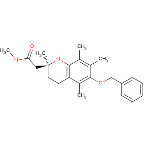 58846-72-3  2H-1-Benzopyran-2-acetic acid,3,4-dihydro-2,5,7,8-tetramethyl-6-(phenylmethoxy)-, methyl ester, (S)-