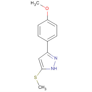 58876-81-6  1H-Pyrazole, 3-(4-methoxyphenyl)-5-(methylthio)-