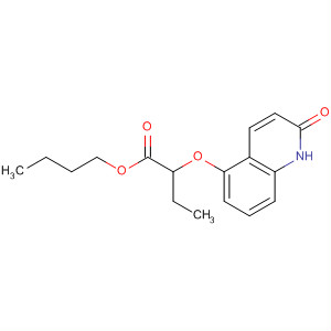 58900-14-4  Butansyre, 2-[(1,2-dihydro-2-okso-5-kinolinyl)oksy]-, butylester