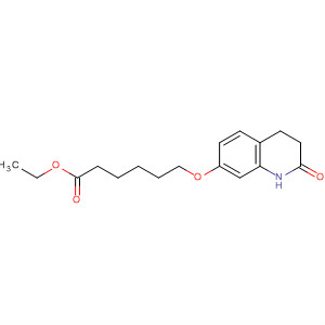 58900-67-7  Hexanoic acid, 6-[(1,2,3,4-tetrahydro-2-oxo-7-quinolinyl)oxy]-, ethylester