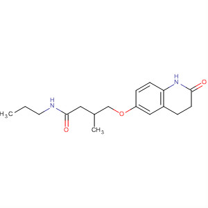 58900-84-8  Butanamide,3-methyl-N-propyl-4-[(1,2,3,4-tetrahydro-2-oxo-6-quinolinyl)oxy]-