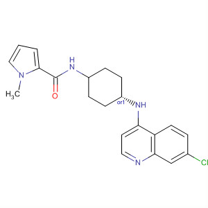 589490-27-7  1H-Pyrrole-2-carboxamide,N-[cis-4-[(7-chloro-4-quinolinyl)amino]cyclohexyl]-1-methyl-