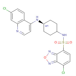 589491-64-5  2,1,3-Benzoxadiazole-4-sulfonamide,7-chloro-N-[cis-4-[(7-chloro-4-quinolinyl)amino]cyclohexyl]-