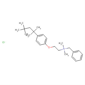 58958-57-9  Benzenemethanaminium,N,N-dimethyl-N-[2-[4-(1,1,3,3-tetramethylbutyl)phenoxy]ethyl]-, chloride