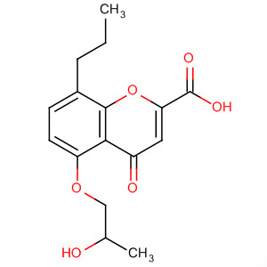 58974-93-9  4H-1-Benzopyran-2-carboxylic acid,5-(2-hydroxypropoxy)-4-oxo-8-propyl- 58974-93-9  4H-1-Benzopyran-2-carboxylic acid,5-(2-hydroxypropoxy)-4-oxo-8-propyl-