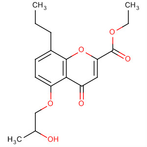58974-95-1  4H-1-Benzopyran-2-carboxylic acid,5-(2-hydroxypropoxy)-4-oxo-8-propyl-, ethyl ester 58974-95-1  4H-1-Benzopyran-2-carboxylic acid,5-(2-hydroxypropoxy)-4-oxo-8-propyl-, ethyl ester