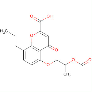 58975-04-5  4H-1-Benzopyran-2-carboxylic acid,5-[2-(formyloxy)propoxy]-4-oxo-8-propyl-