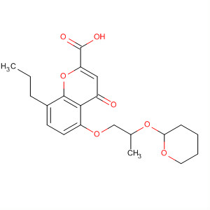 58975-05-6  4H-1-Benzopyran-2-carboxylic acid,4-oxo-8-propyl-5-[2-[(tetrahydro-2H-pyran-2-yl)oxy]propoxy]-