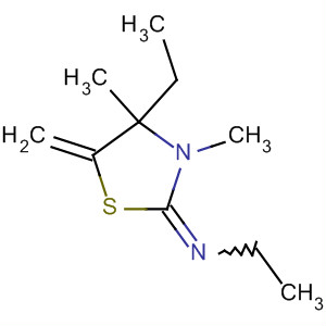 59000-06-5  Ethanamine, N-(4-ethyl-3,4-dimethyl-5-methylene-2-thiazolidinylidene)-