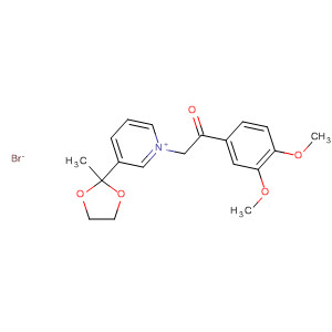 59032-91-6  Pyridinium,1-[2-(3,4-dimethoxyphenyl)-2-oxoethyl]-3-(2-methyl-1,3-dioxolan-2-yl)-,bromide