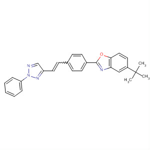 59098-18-9  Benzoxazole,5-(1,1-dimethylethyl)-2-[4-[2-(2-phenyl-2H-1,2,3-triazol-4-yl)ethenyl]phenyl]-