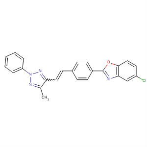 59098-30-5  Benzoxazole,5-chloro-2-[4-[2-(5-methyl-2-phenyl-2H-1,2,3-triazol-4-yl)ethenyl]phenyl]-