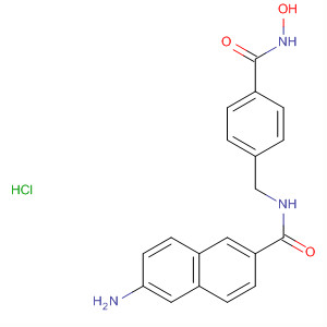 591217-26-4  2-Naphthalenecarboxamide,6-amino-N-[[4-[(hydroxyamino)carbonyl]phenyl]methyl]-,monohydrochloride