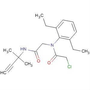 59130-56-2  Acetamide,2-chloro-N-(2,6-diethylphenyl)-N-[2-[(1,1-dimethyl-2-propynyl)amino]-2-oxoethyl]-