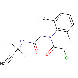 59130-58-4  Acetamide,2-chloro-N-(2,6-dimethylphenyl)-N-[2-[(1,1-dimethyl-2-propynyl)amino]-2-oxoethyl]-