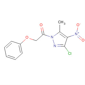 59152-73-7  1H-Pyrazole, 3-chloro-5-methyl-4-nitro-1-(phenoxyacetyl)-