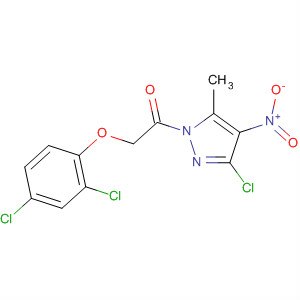 59152-74-8  1H-Pyrazole, 3-chloro-1-[(2,4-dichlorophenoxy)acetyl]-5-methyl-4-nitro-