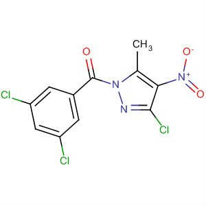 59152-75-9  1H-Pyrazole, 3-chloro-1-(3,5-dichlorobenzoyl)-5-methyl-4-nitro-