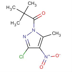 59152-76-0  1H-Pyrazole, 3-chloro-1-(2,2-dimethyl-1-oxopropyl)-5-methyl-4-nitro-