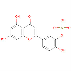 59176-61-3  4H-1-Benzopyran-4-one,5,7-dihydroxy-2-[4-hydroxy-3-(sulfooxy)phenyl]-