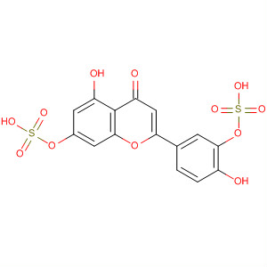 59176-62-4  4H-1-Benzopyran-4-one,5-hydroxy-2-[4-hydroxy-3-(sulfooxy)phenyl]-7-(sulfooxy)-