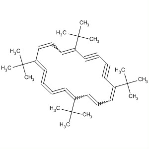 59182-99-9  1,2,3,4,5,7,9,15,17-Cyclooctadecanonaene-11,13-diyne,1,6,10,15-tetrakis(1,1-dimethylethyl)-, (E,E,Z,Z,Z)-