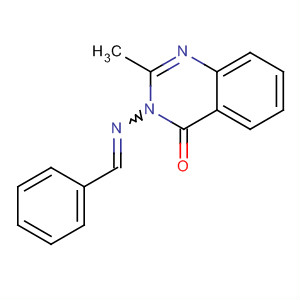 56158-74-8  4(3H)-Quinazolinone, 2-methyl-3-[(phenylmethylene)amino]-