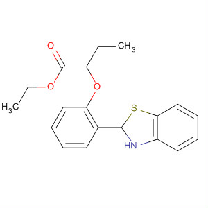 56190-57-9  Butanoic acid, 2-[2-(2,3-dihydro-2-benzothiazolyl)phenoxy]-, ethyl ester