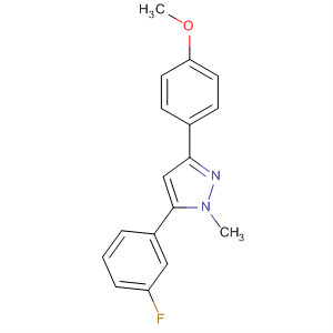 562079-93-0  1H-Pyrazole, 5-(3-fluorophenyl)-3-(4-methoxyphenyl)-1-methyl-