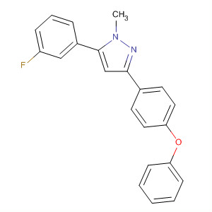 562079-96-3  1H-Pyrazole, 5-(3-fluorophenyl)-1-methyl-3-(4-phenoxyphenyl)-
