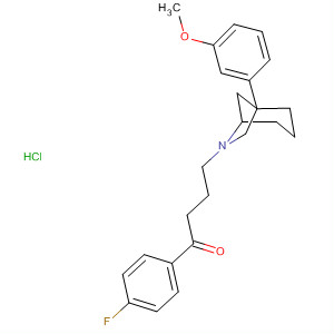 56231-68-6  1-Butanone,1-(4-fluorophenyl)-4-[1-(3-methoxyphenyl)-6-azabicyclo[3.2.1]oct-6-yl]-,hydrochloride