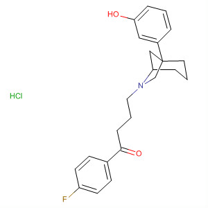 56231-95-9  1-Butanone,1-(4-fluorophenyl)-4-[1-(3-hydroxyphenyl)-6-azabicyclo[3.2.1]oct-6-yl]-,hydrochloride