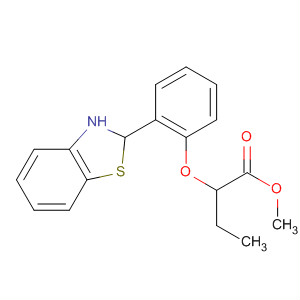 56254-91-2  Butanoic acid, 2-[2-(2,3-dihydro-2-benzothiazolyl)phenoxy]-, methylester