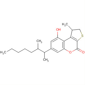 56291-36-2  4H-Thieno[2,3-c][1]benzopyran-4-one,7-(1,2-dimethylheptyl)-1,2-dihydro-9-hydroxy-1-methyl-