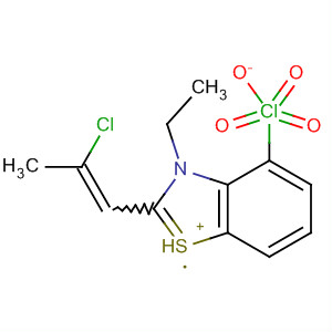 56387-12-3  Benzothiazolium, 2-(2-chloro-1-propenyl)-3-ethyl-, perchlorate