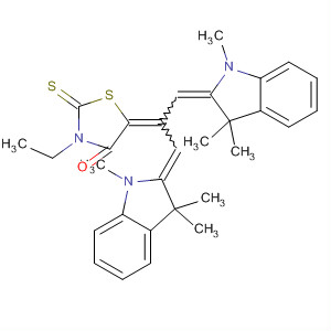 56387-35-0  4-Thiazolidinone,5-[2-(1,3-dihydro-1,3,3-trimethyl-2H-indol-2-ylidene)-1-[(1,3-dihydro-1,3,3-trimethyl-2H-indol-2-ylidene)methyl]ethylidene]-3-ethyl-2-thioxo-