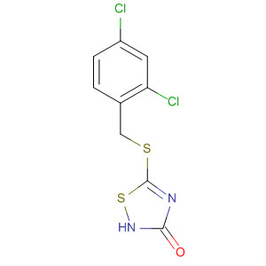 56409-66-6  1,2,4-Thiadiazol-3(2H)-one, 5-[[(2,4-dichlorophenyl)methyl]thio]-