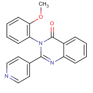 56478-57-0  4(3H)-Quinazolinone, 3-(2-methoxyphenyl)-2-(4-pyridinyl)- 56478-57-0  4(3H)-Quinazolinone, 3-(2-methoxyphenyl)-2-(4-pyridinyl)-