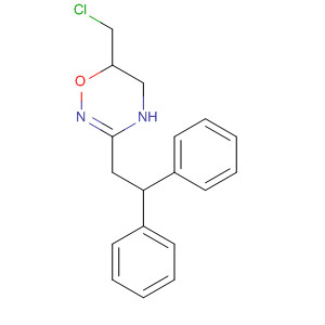 56493-90-4  4H-1,2,4-Oxadiazine,6-(chloromethyl)-3-(2,2-diphenylethyl)-5,6-dihydro-