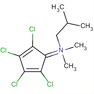 56524-21-1  1-Propanamine,N,N,2-trimethyl-1-(2,3,4,5-tetrachloro-2,4-cyclopentadien-1-ylidene)-