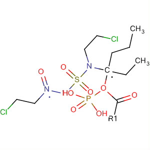 566878-03-3  Phosphonic acid,[1-[(2-chloroethyl)[[(2-chloroethyl)nitrosoamino]sulfonyl]amino]ethyl]-,diethyl ester