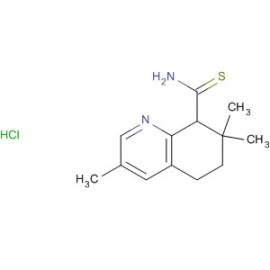 56717-20-5  8-Quinolinecarbothioamide, 5,6,7,8-tetrahydro-3,7,7-trimethyl-,monohydrochloride