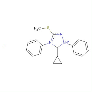 56734-95-3  1H-1,2,4-Triazolium, 5-cyclopropyl-3-(methylthio)-1,4-diphenyl-, iodide