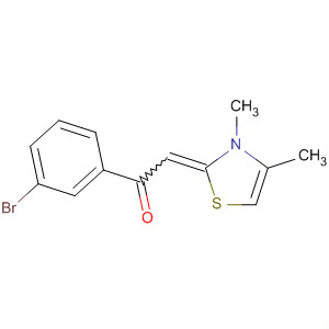 56738-50-2  Ethanone, 1-(3-bromophenyl)-2-(3,4-dimethyl-2(3H)-thiazolylidene)-