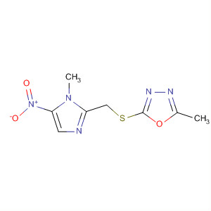 56750-19-7  1,3,4-Oxadiazole,2-methyl-5-[[(1-methyl-5-nitro-1H-imidazol-2-yl)methyl]thio]-
