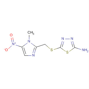 56750-21-1  1,3,4-Thiadiazol-2-amine,5-[[(1-methyl-5-nitro-1H-imidazol-2-yl)methyl]thio]-