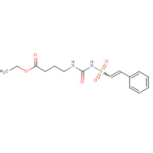 56753-43-6  Butanoic acid, 4-[[[[(2-phenylethenyl)sulfonyl]amino]carbonyl]amino]-,ethyl ester