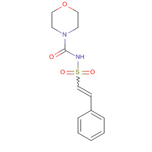 56753-46-9  4-Morpholinecarboxamide, N-[(2-phenylethenyl)sulfonyl]-