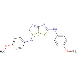 56776-82-0  4l4-[1,2,4]Dithiazolo[1,5-b][1,2,4]dithiazole-2,6-diamine,N,N'-bis(4-methoxyphenyl)-