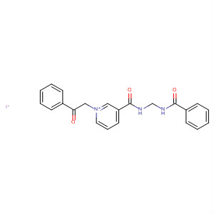 56812-84-1  Pyridinium,3-[[[(benzoylamino)methyl]amino]carbonyl]-1-(2-oxo-2-phenylethyl)-,iodide